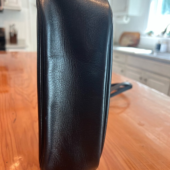 Dior Black Leather Shoulder Bag with Gold Accents Rare Gorgeous Vintage bag - Picture 5 of 16